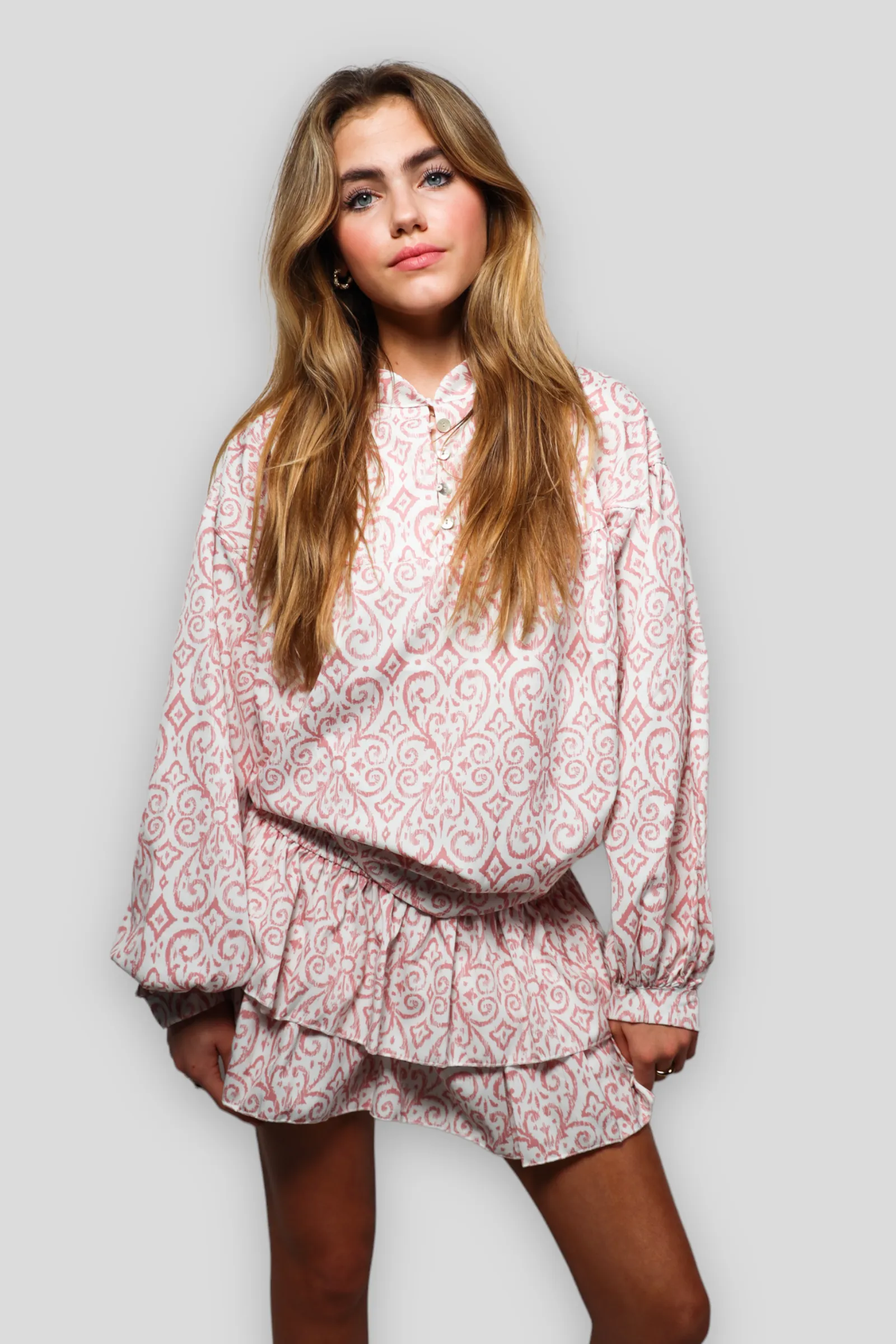 "Florence" blouse pink sold by Meet Me There