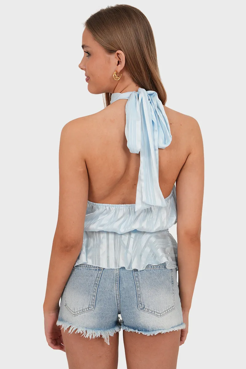 "Lina" top sky sold by Meet Me There product image thumbnail 5