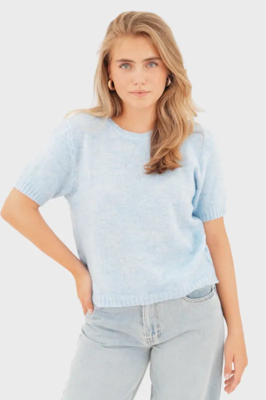 "Stella" sweater light blue sold by Meet Me There