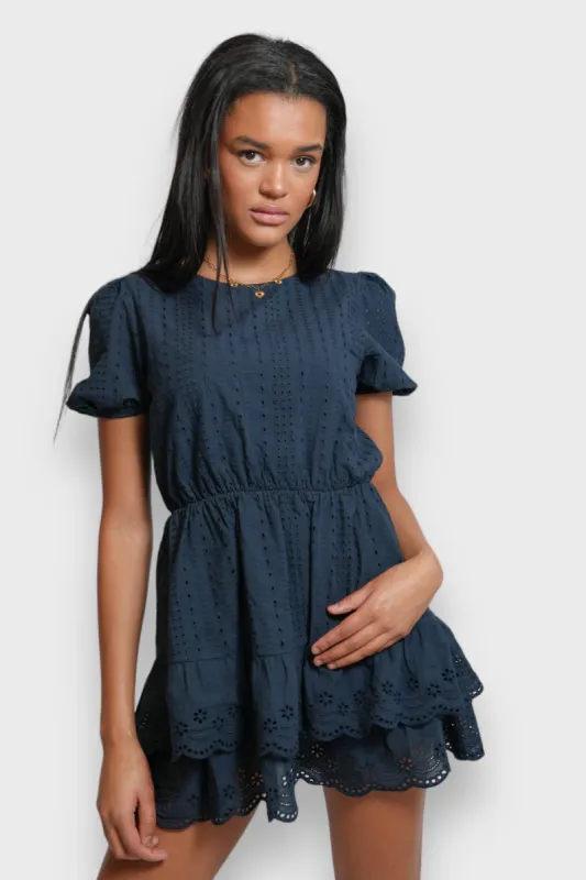 "Monaco" dress navy sold by Meet Me There