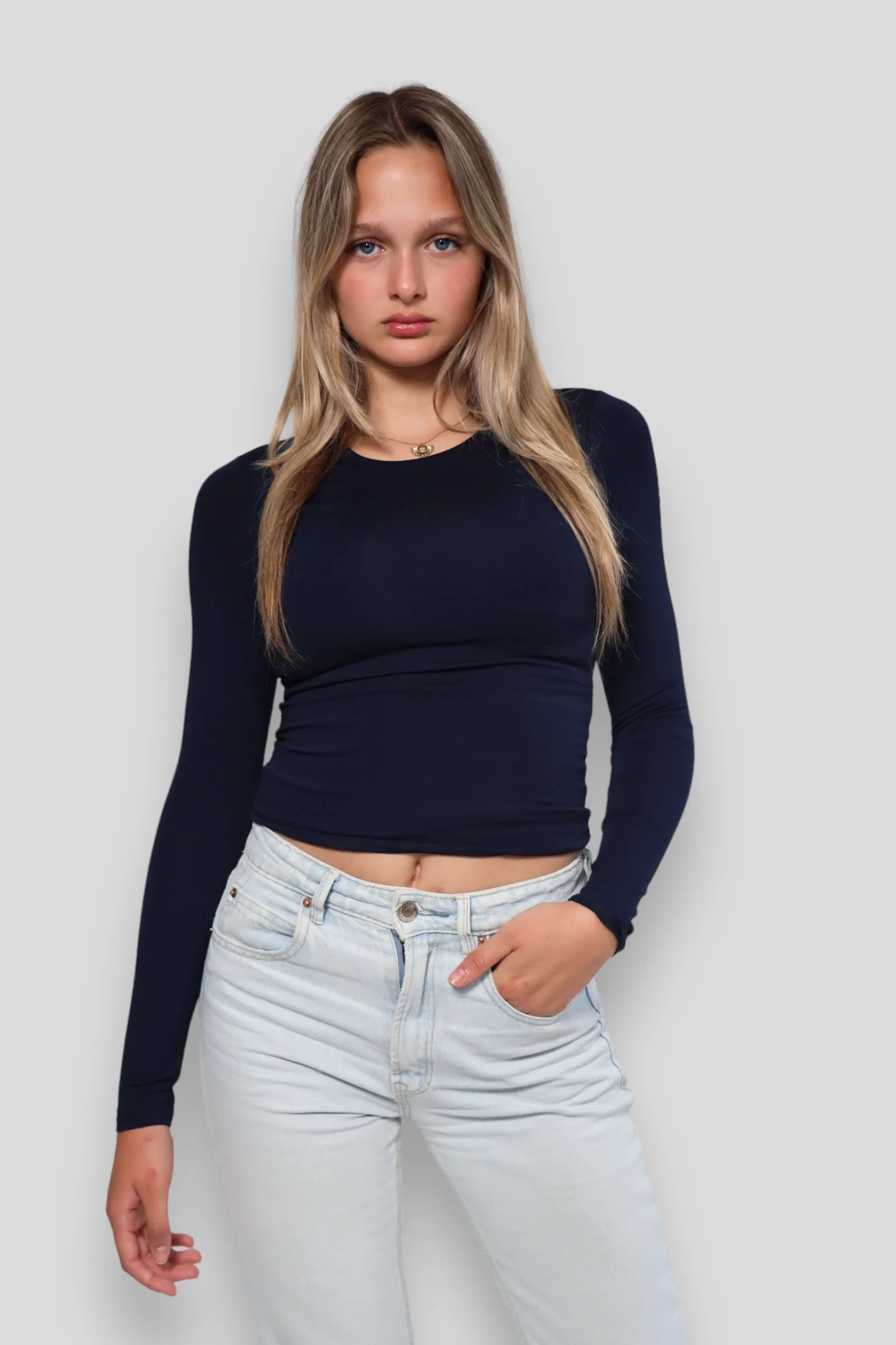 "Muse" top navy sold by Meet Me There product image thumbnail 2
