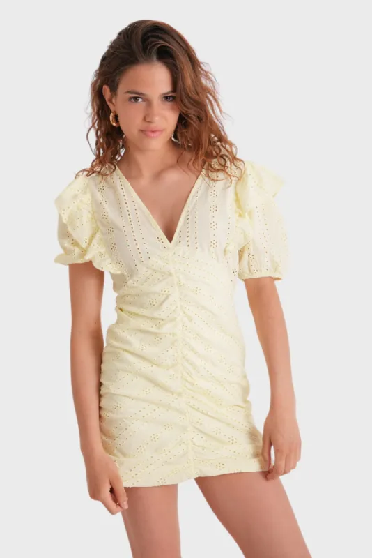 "Spring" dress yellow sold by Meet Me There