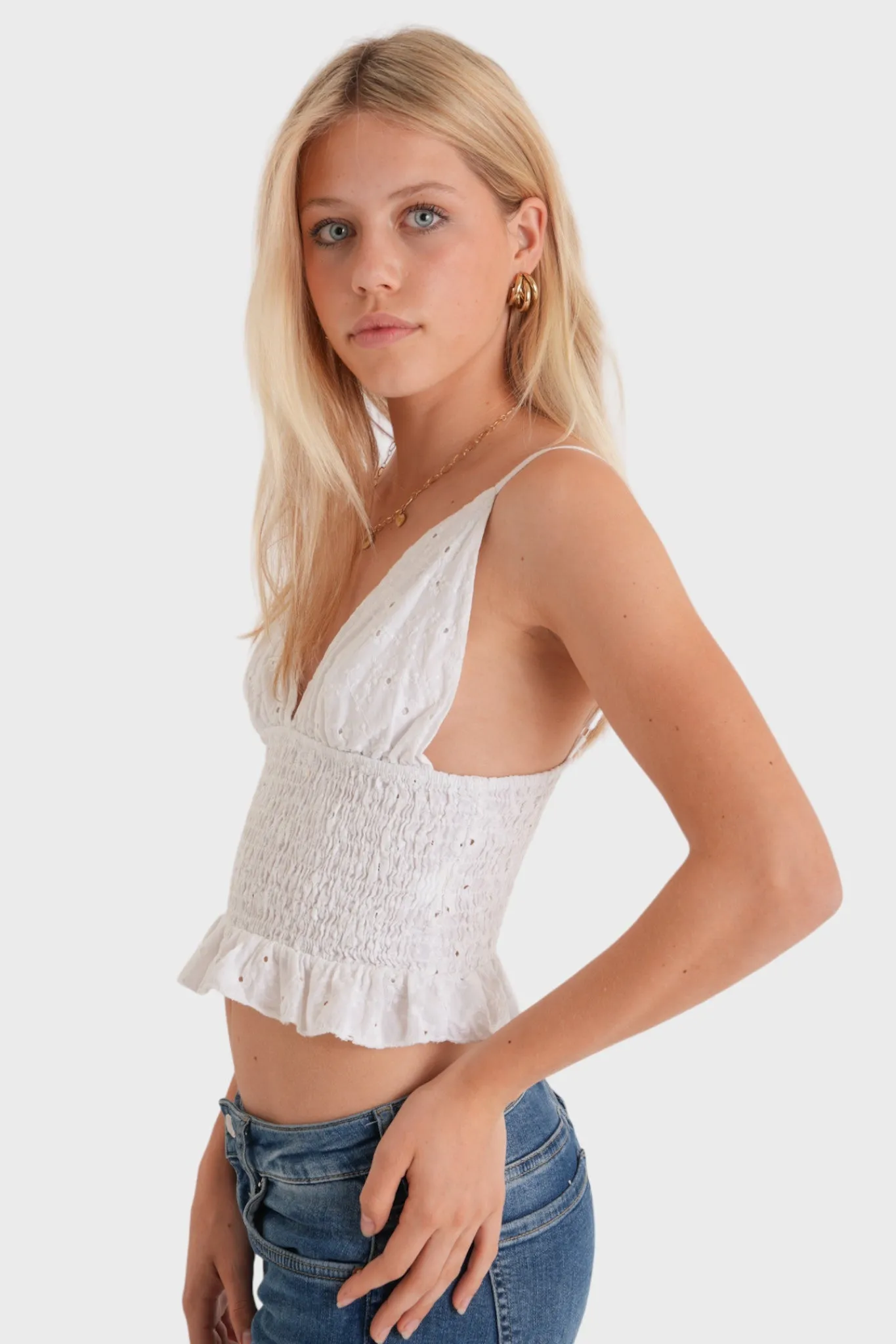 "Loving" top white sold by Meet Me There product image thumbnail 3