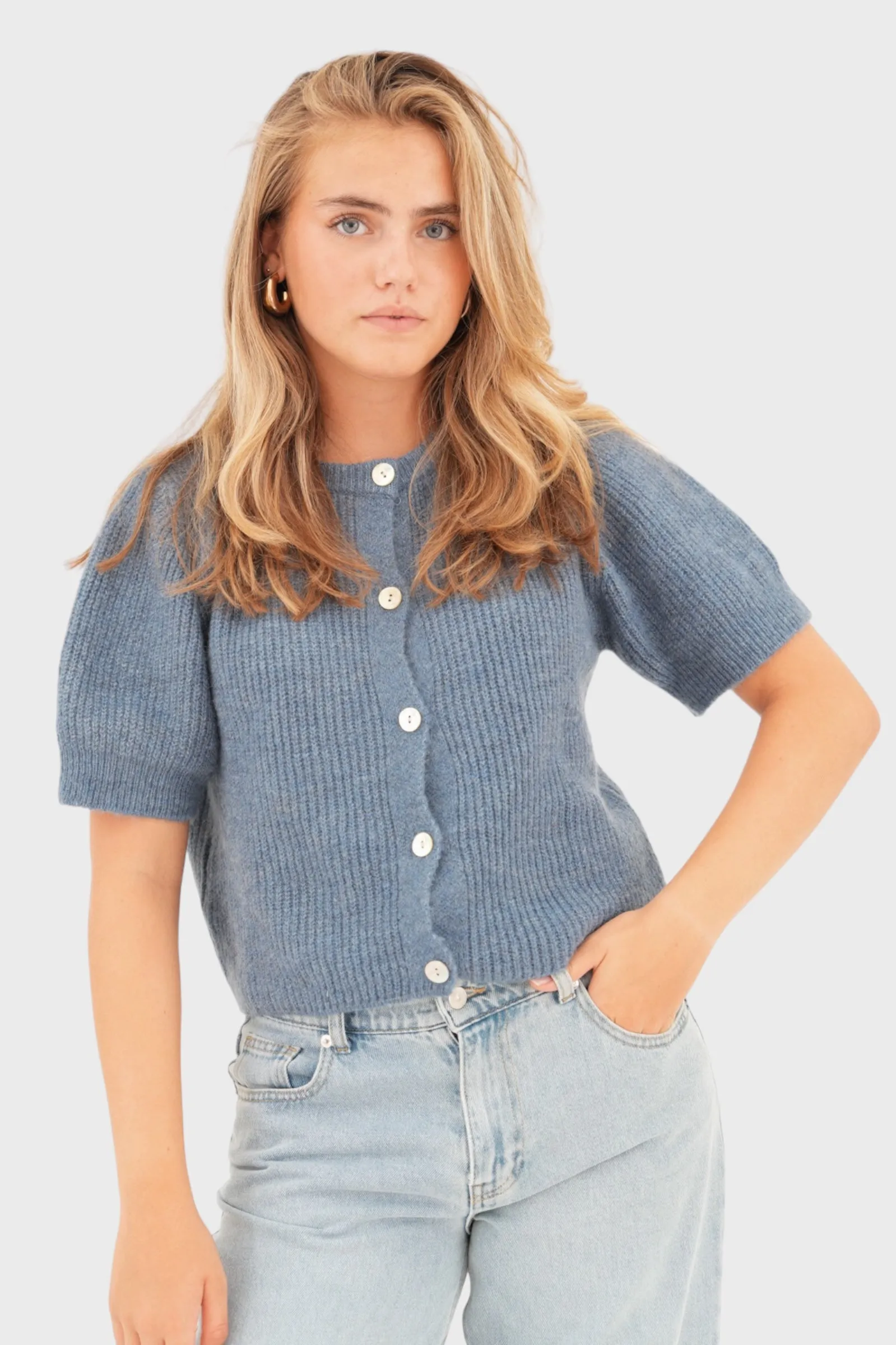 "Mila" sweater blue sold by Meet Me There product image thumbnail 2
