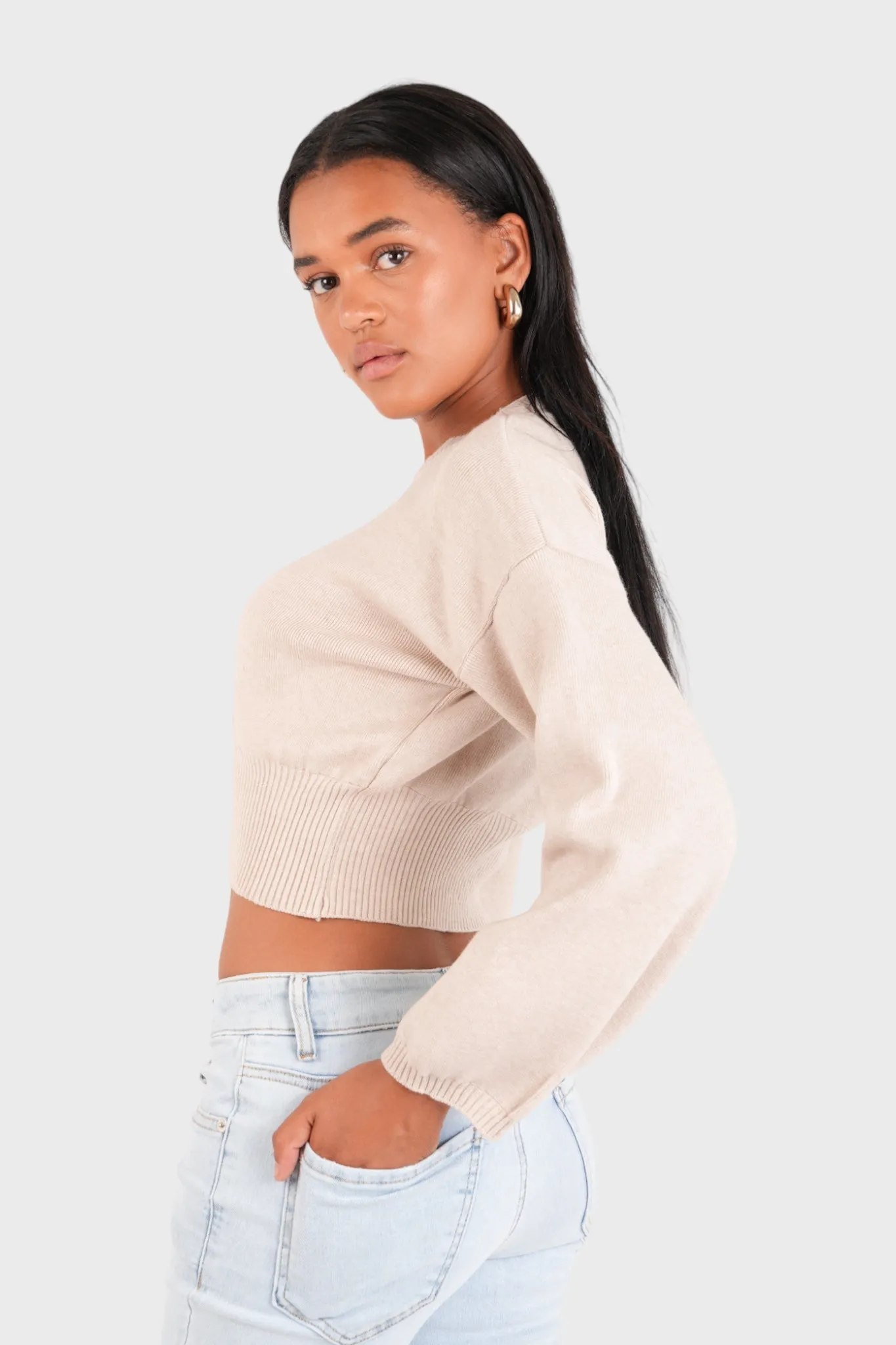 "Soft glow" sweater beige sold by Meet Me There product image thumbnail 2