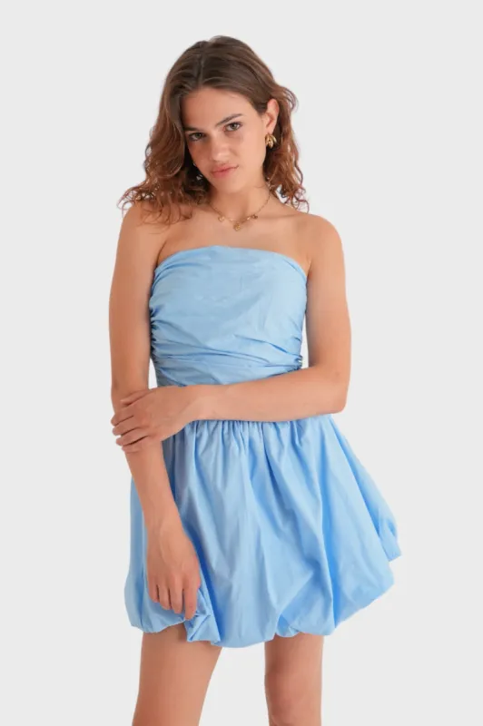 "Cloudy" dress sky blue sold by Meet Me There