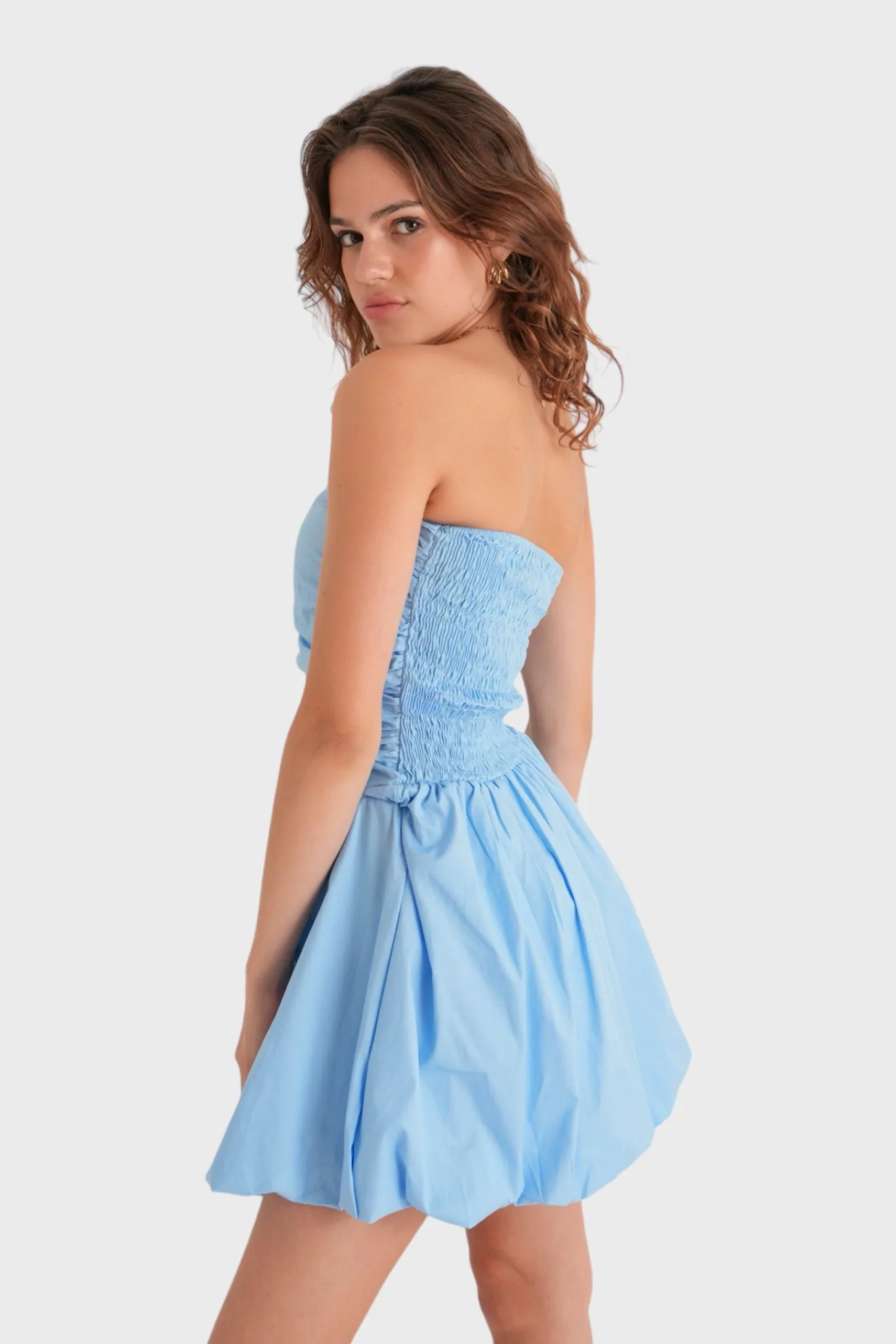 "Cloudy" dress sky blue sold by Meet Me There product image thumbnail 2
