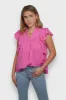 "Flora" blouse pink sold by Meet Me There