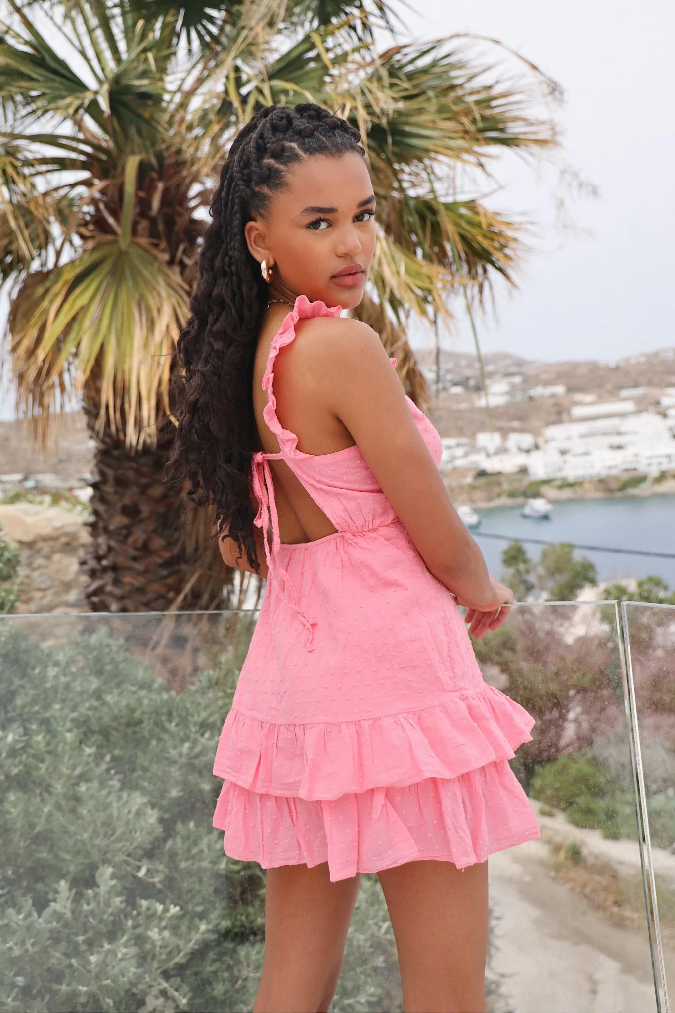 "Corfu" dress bright pink sold by Meet Me There product image thumbnail 4