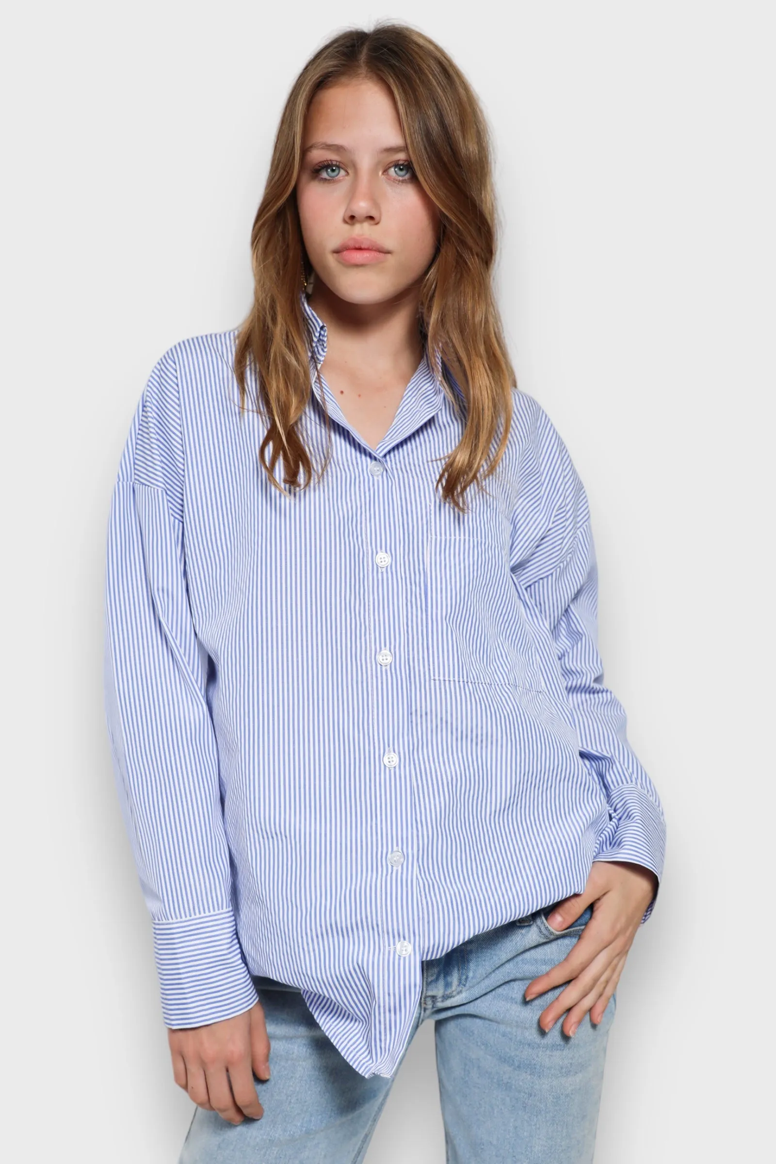 "Get cozy" blouse blue sold by Meet Me There product image thumbnail 2