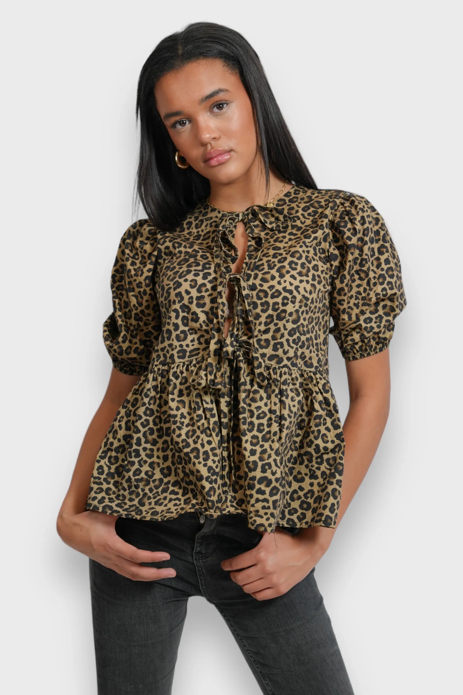 "Leopard" blouse sold by Meet Me There