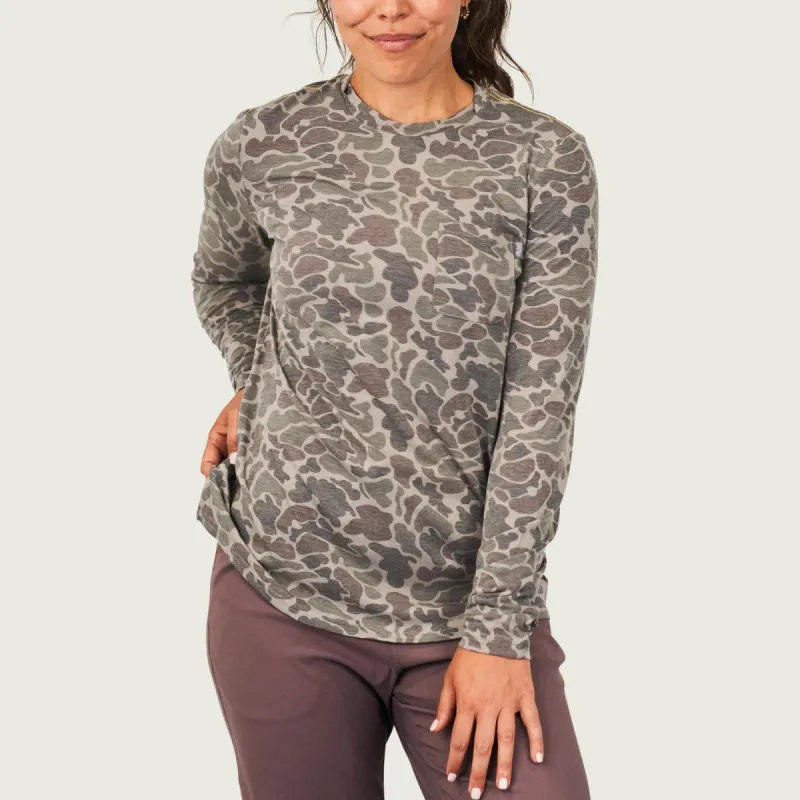 Women's Buxton Tech Crew sold by Marsh Wear Clothing