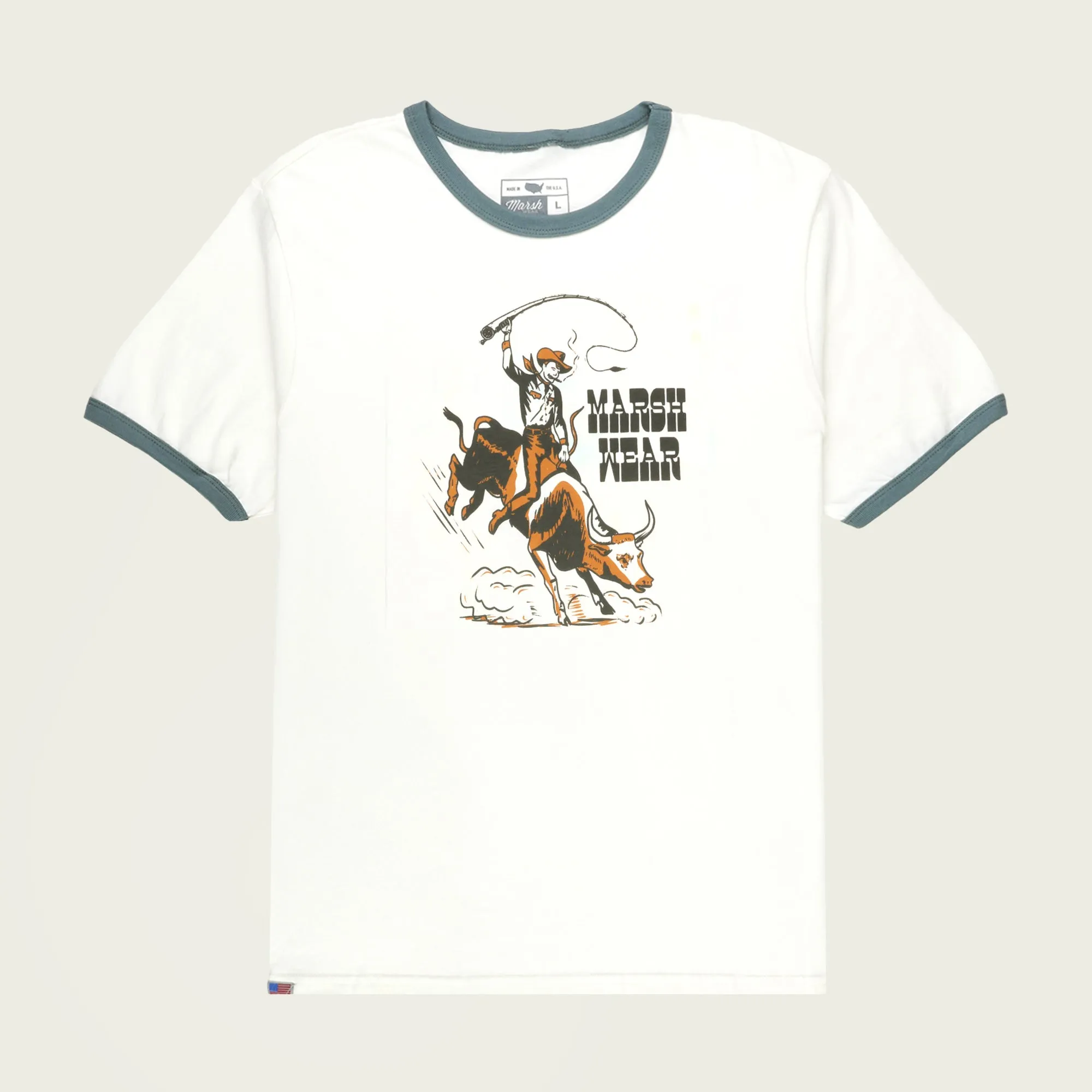 Fly Cowboy Ringer Tee sold by Marsh Wear Clothing product image thumbnail 3