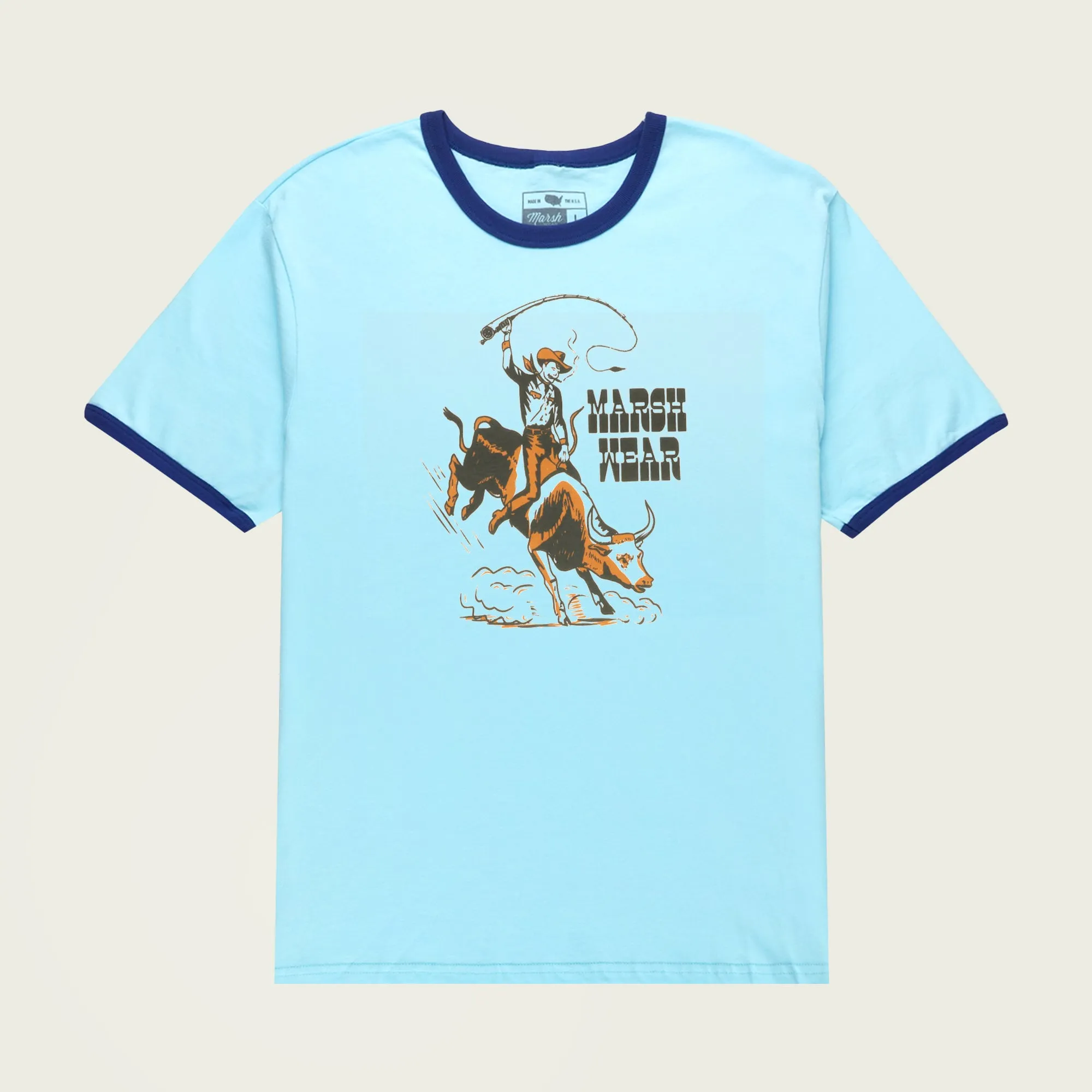 Fly Cowboy Ringer Tee sold by Marsh Wear Clothing