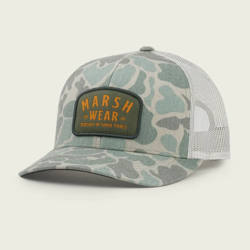 Alton Camo Trucker Hat sold by Marsh Wear Clothing