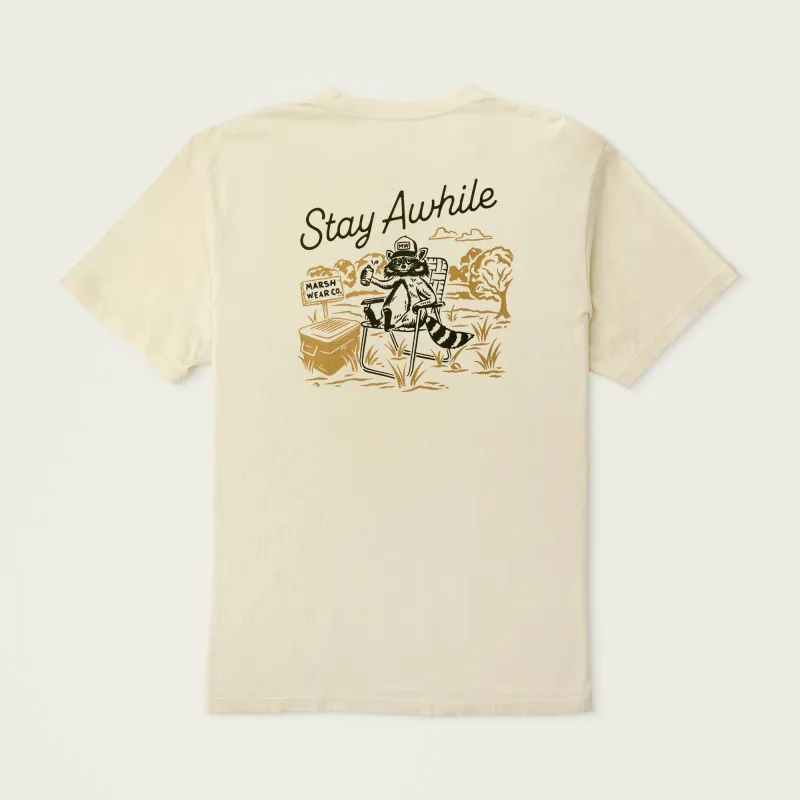 Stay Awhile SS T-Shirts sold by Marsh Wear Clothing