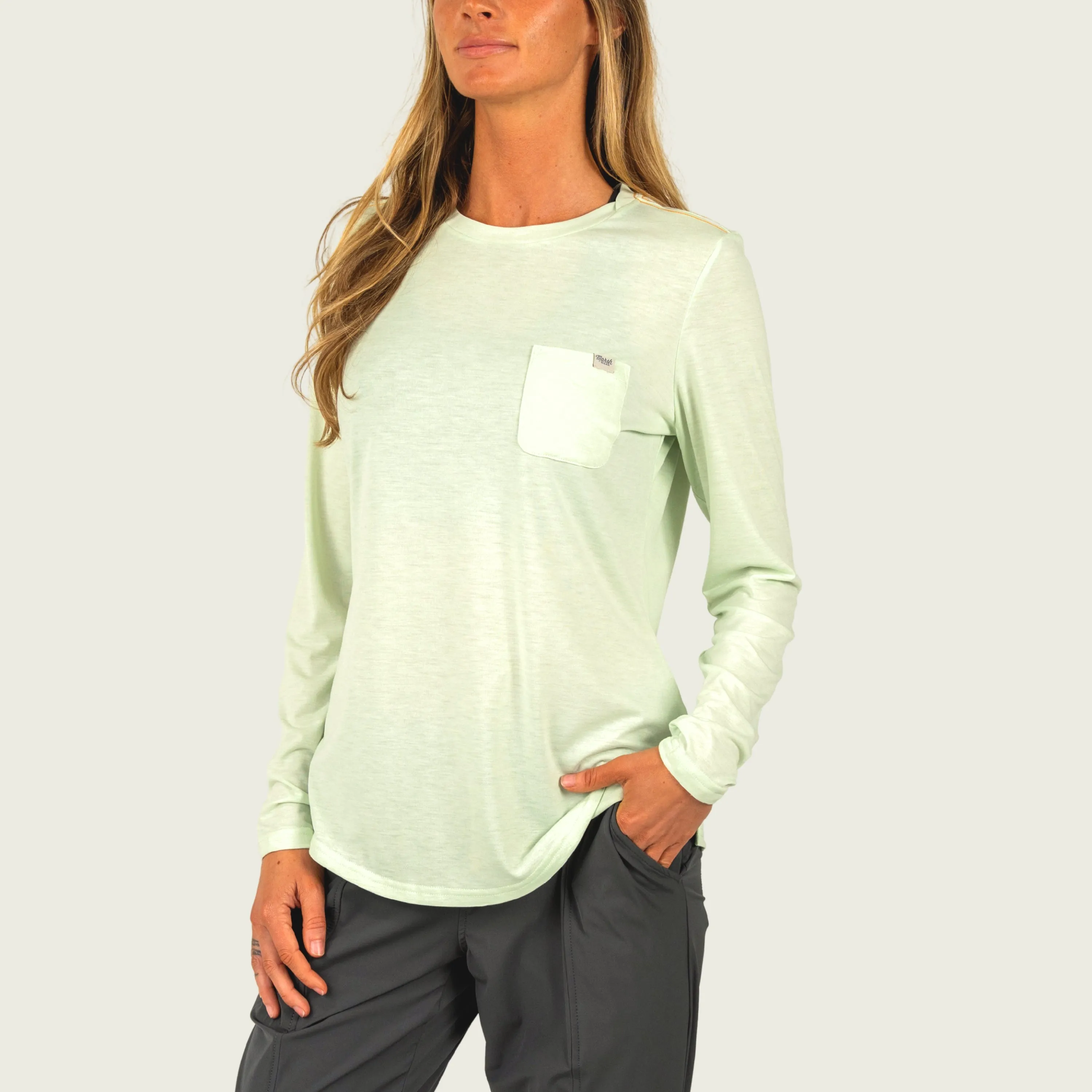 Women's Buxton Tech Crew sold by Marsh Wear Clothing
