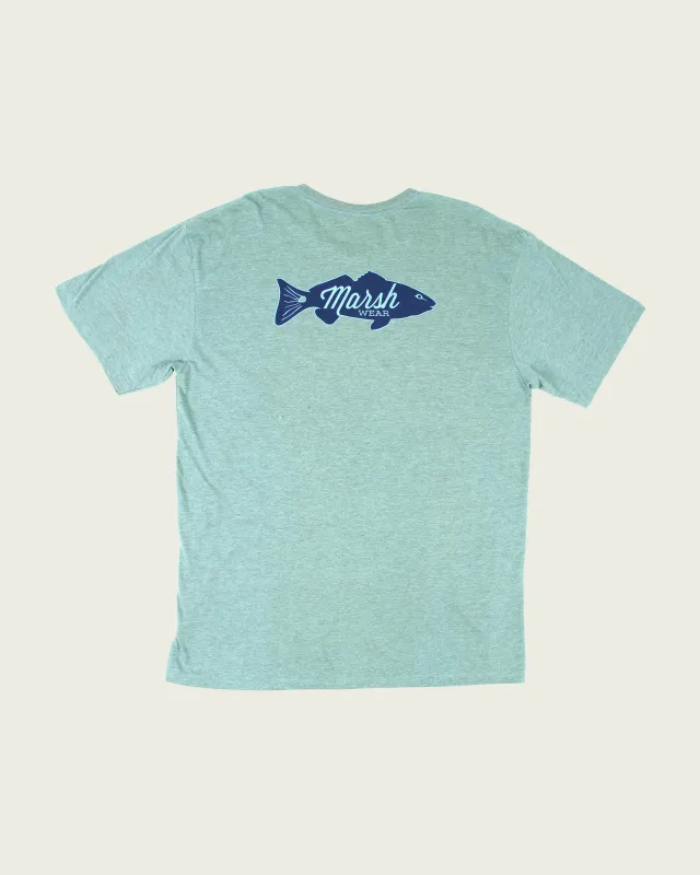 Retro Redfish SS T-Shirt made by Marsh Wear Clothing
