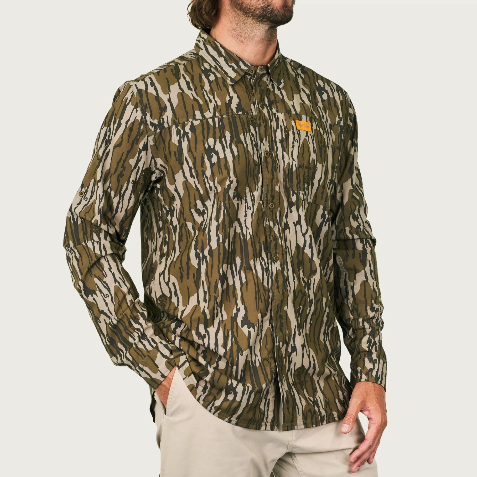 Bottomland Lenwood Tech Longsleeve Shirt sold by Marsh Wear Clothing