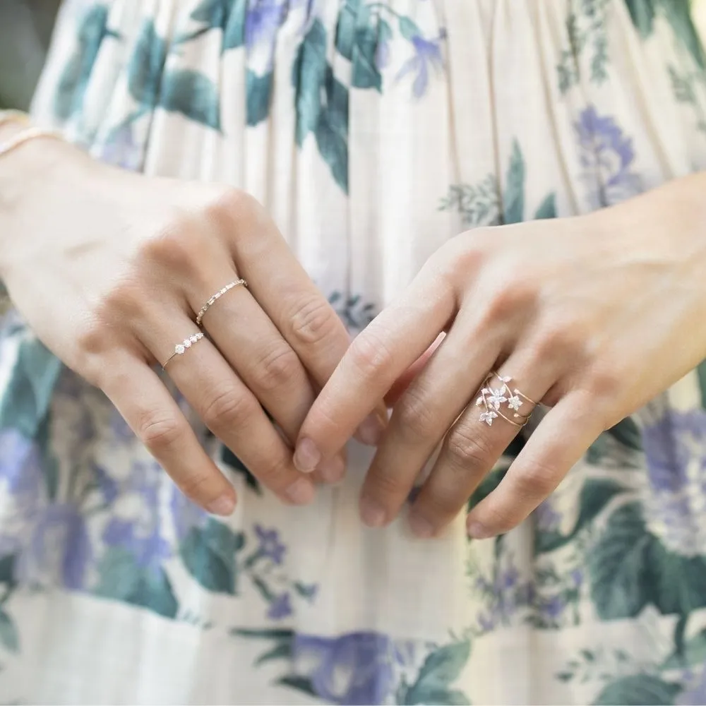 Graduated Diamond Stacking Ring sold by Adina Reyter product image thumbnail 2