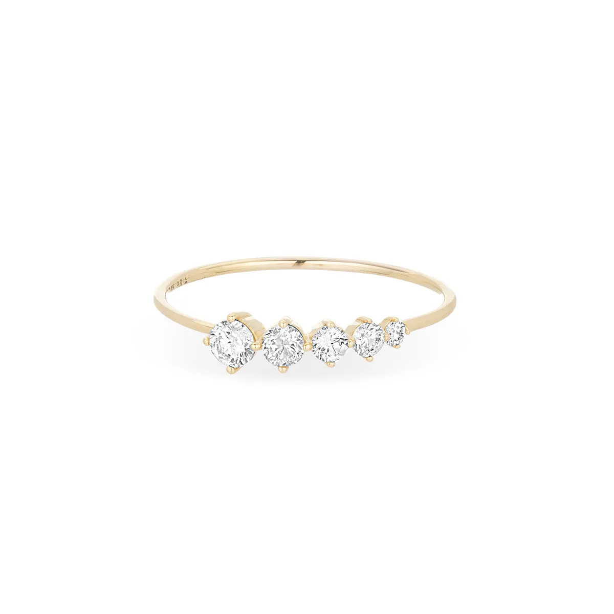 Graduated Diamond Stacking Ring sold by Adina Reyter