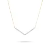 Large Pavé V Necklace sold by Adina Reyter
