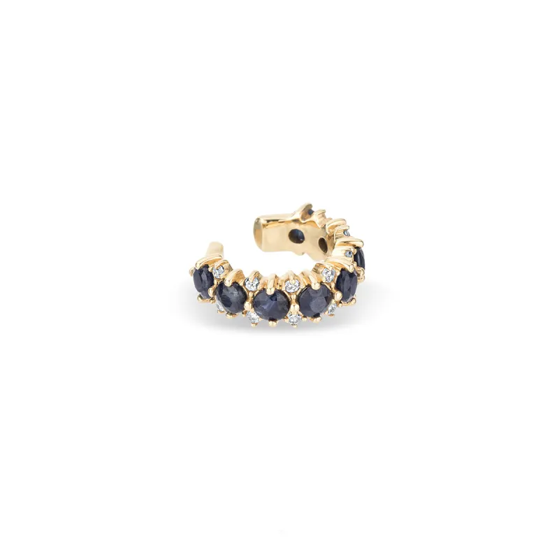 Diana Sapphire + Diamond Ear Cuff sold by Adina Reyter