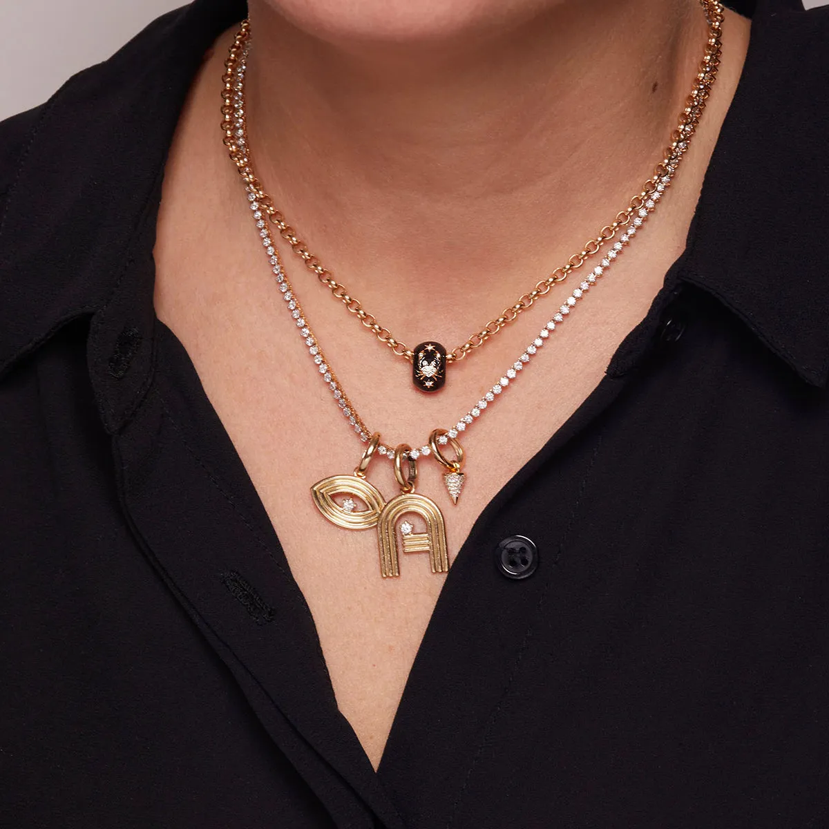 Zodiac Ceramic + Diamond Cancer Big Bead sold by Adina Reyter product image thumbnail 3