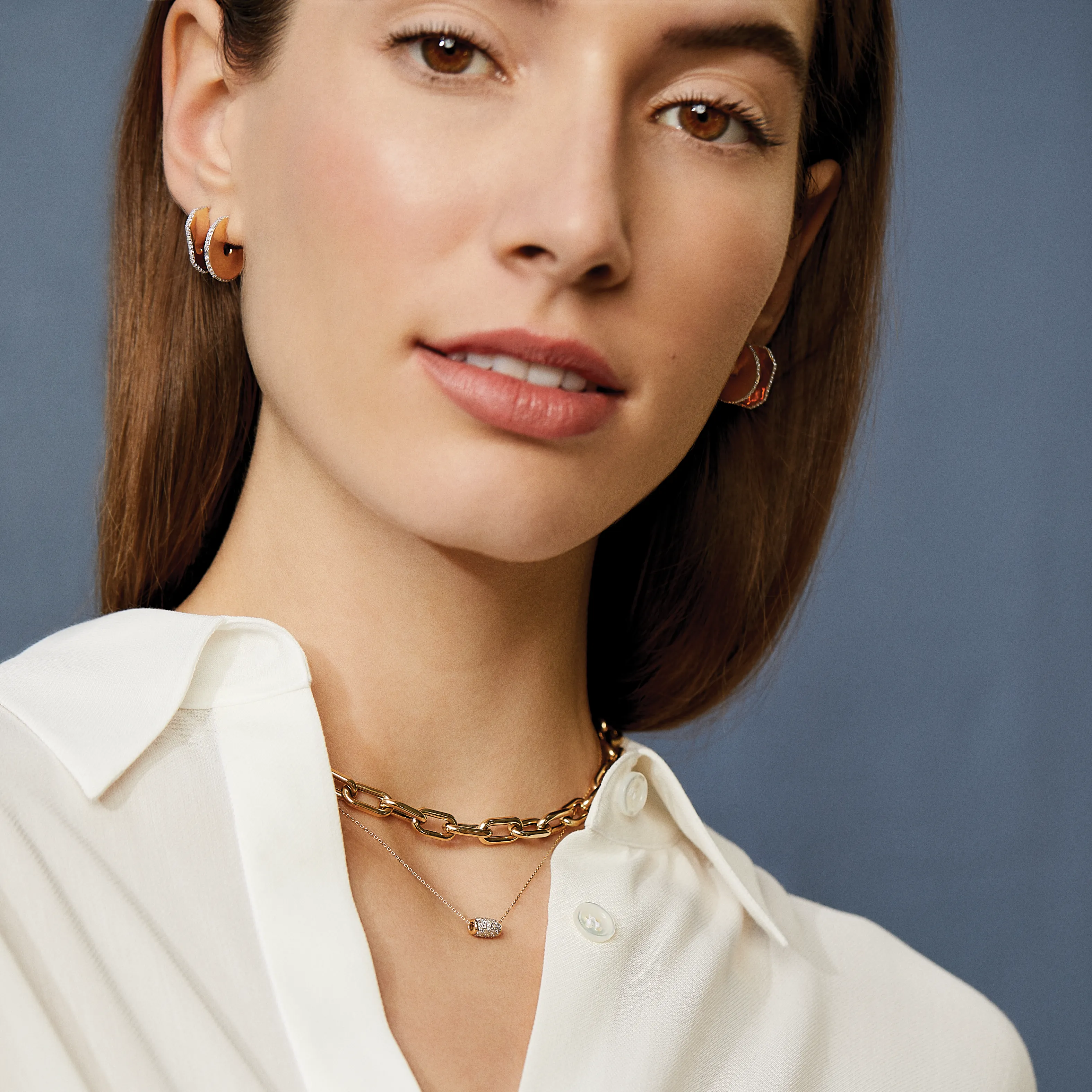 7mm Italian Chain Link Necklace sold by Adina Reyter product image thumbnail 2