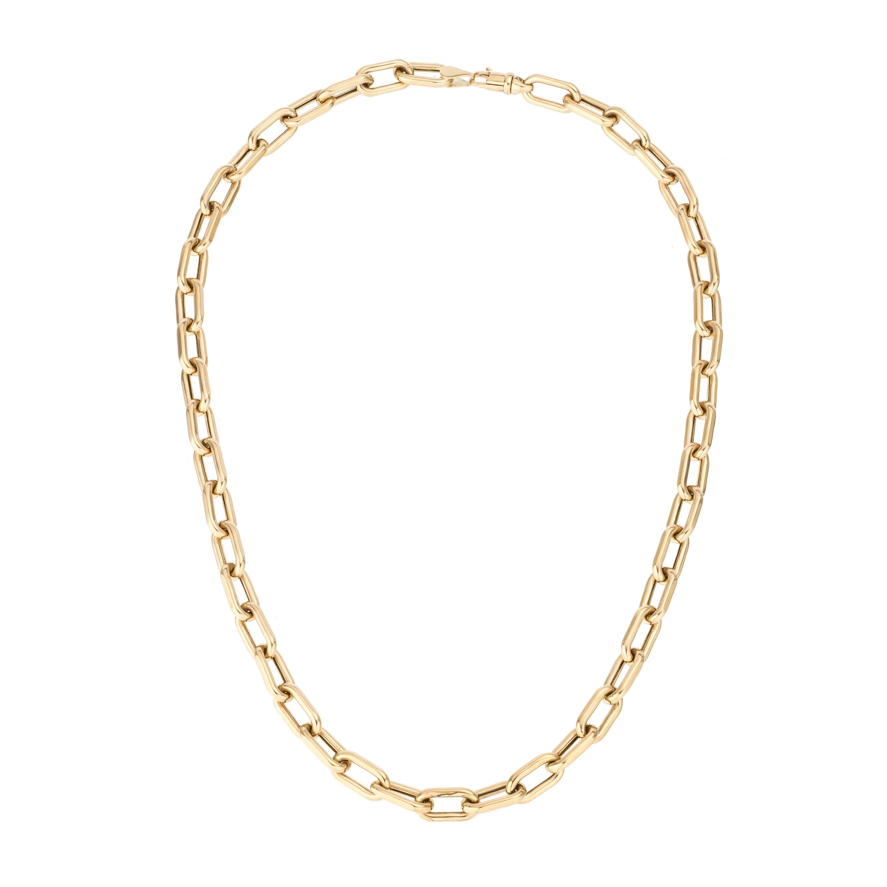 7mm Italian Chain Link Necklace sold by Adina Reyter product image thumbnail 4