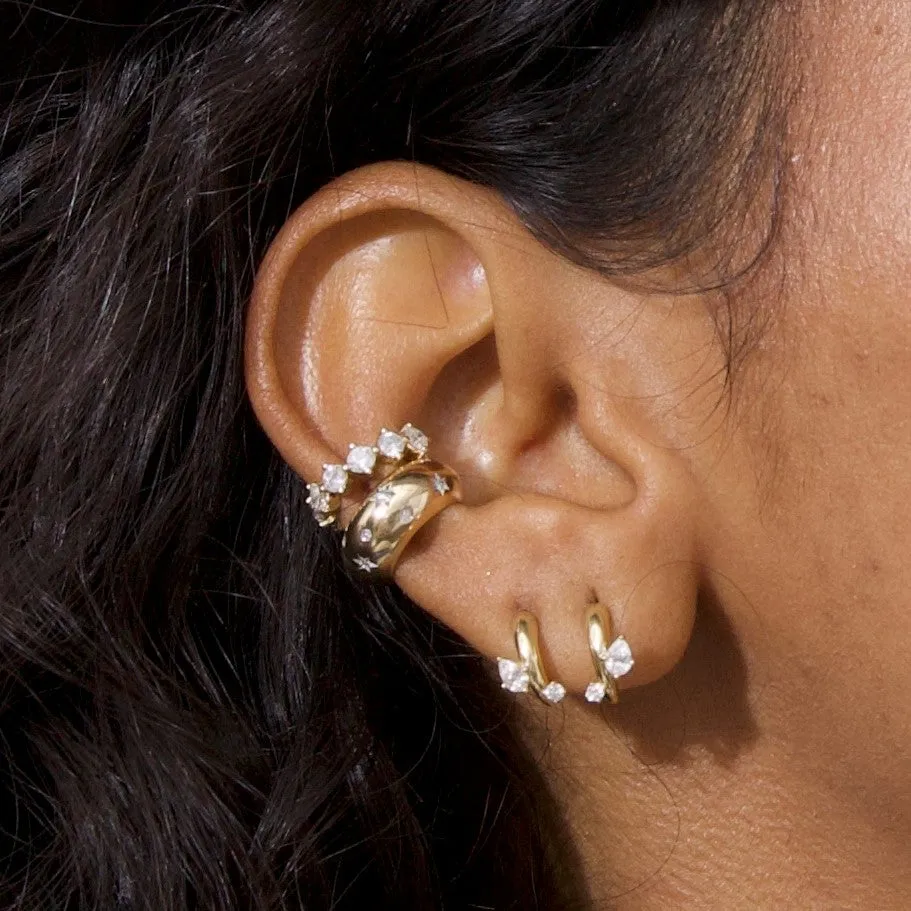 Wide Celestial Diamond Ear Cuff sold by Adina Reyter product image thumbnail 2