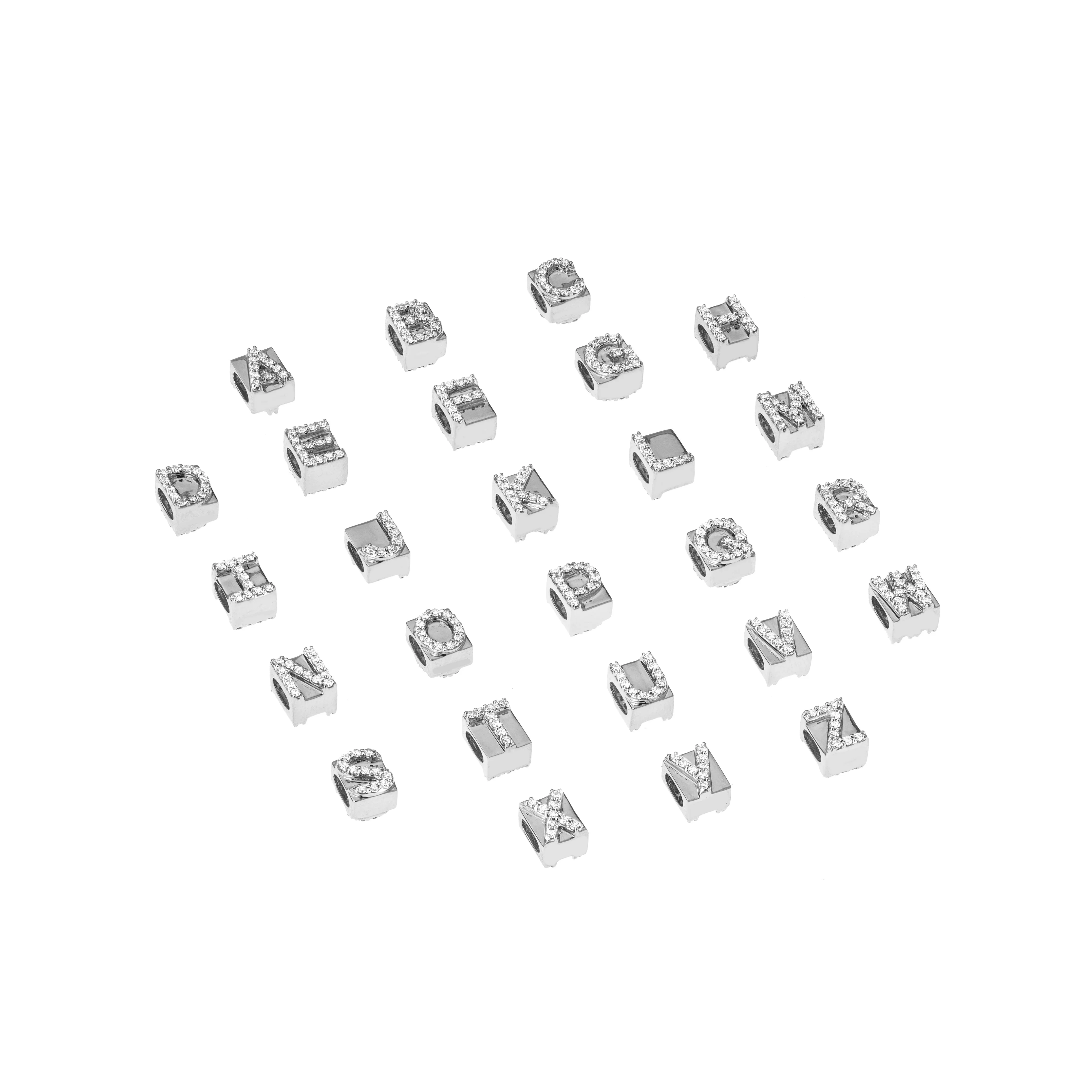 Initial Bead in Sterling Silver sold by Adina Reyter product image thumbnail 3