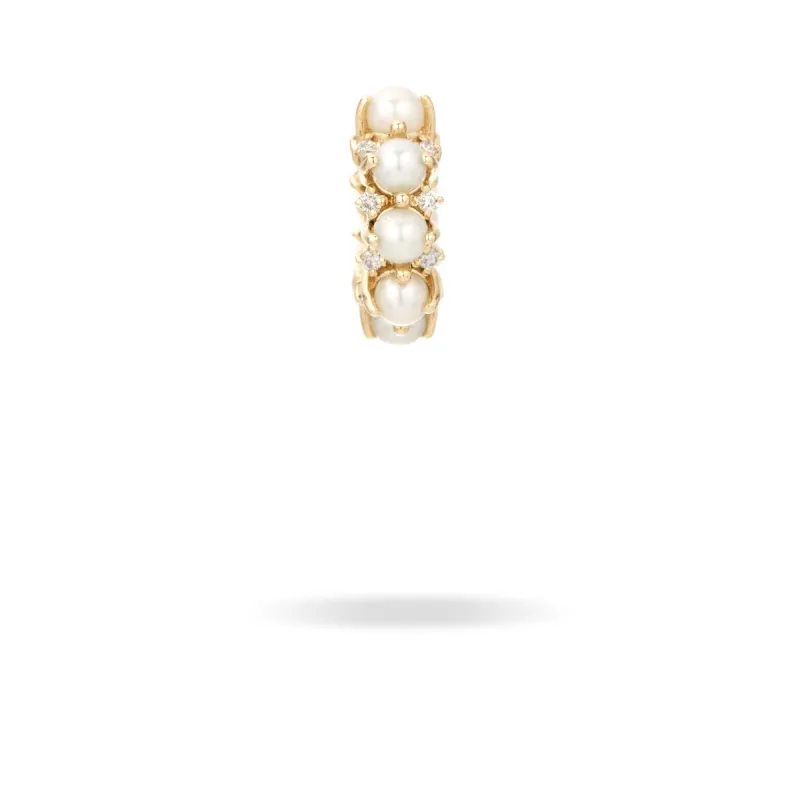 Pearl + Diamond Rounds Big Bead sold by Adina Reyter