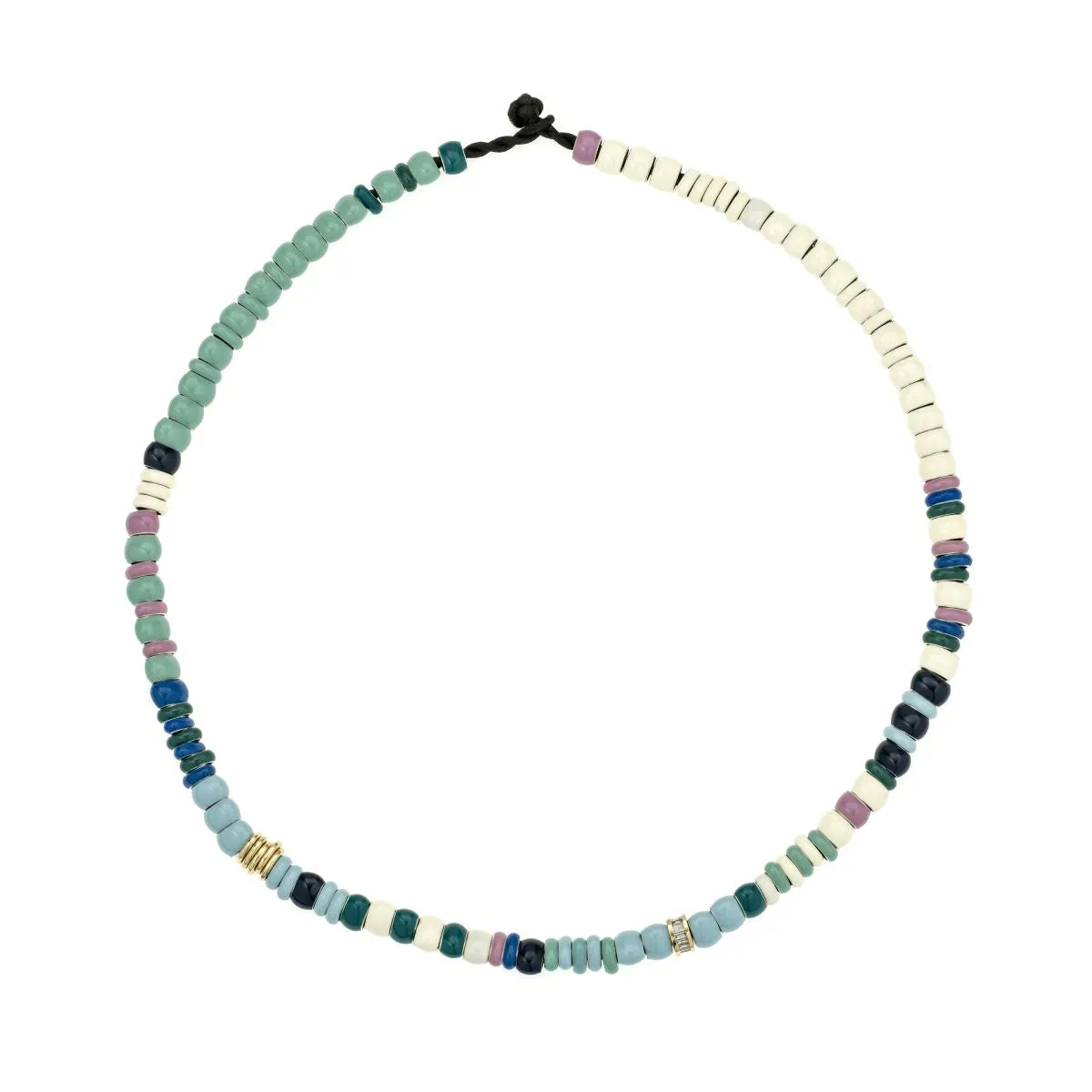 Bead Party Full Enamel Sea Mist Necklace sold by Adina Reyter