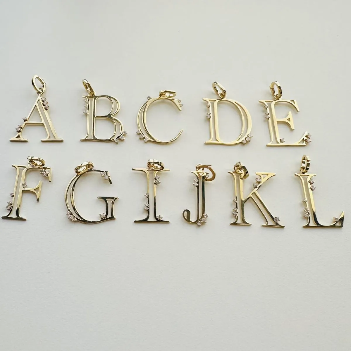 One of a Kind Diamond Initial Hinged Charm sold by Adina Reyter product image thumbnail 2