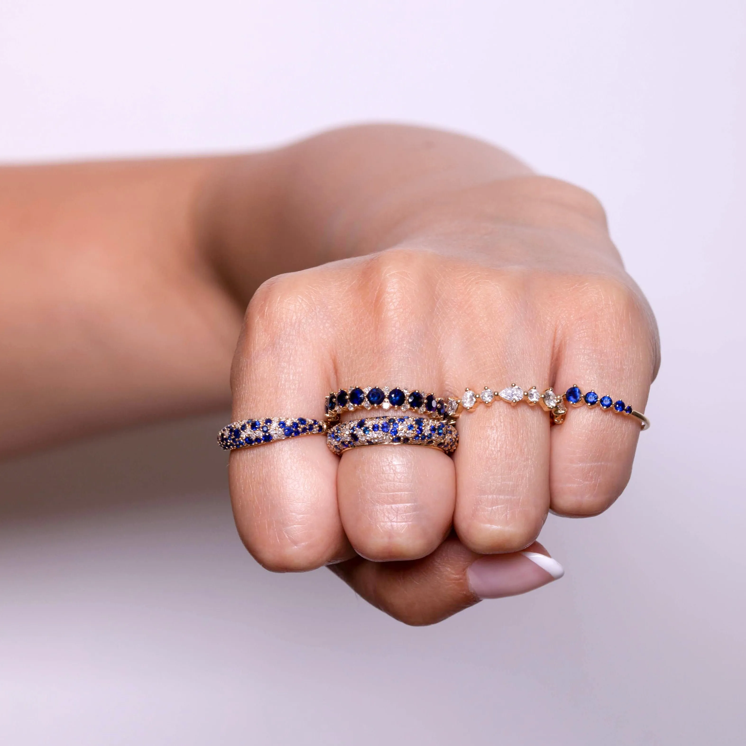 Premier Amigos Mixed Diamond Eternity Ring sold by Adina Reyter product image thumbnail 3