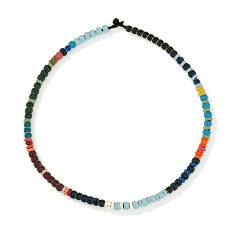 Bead Party Enamel Hang Tight Necklace made by Adina Reyter