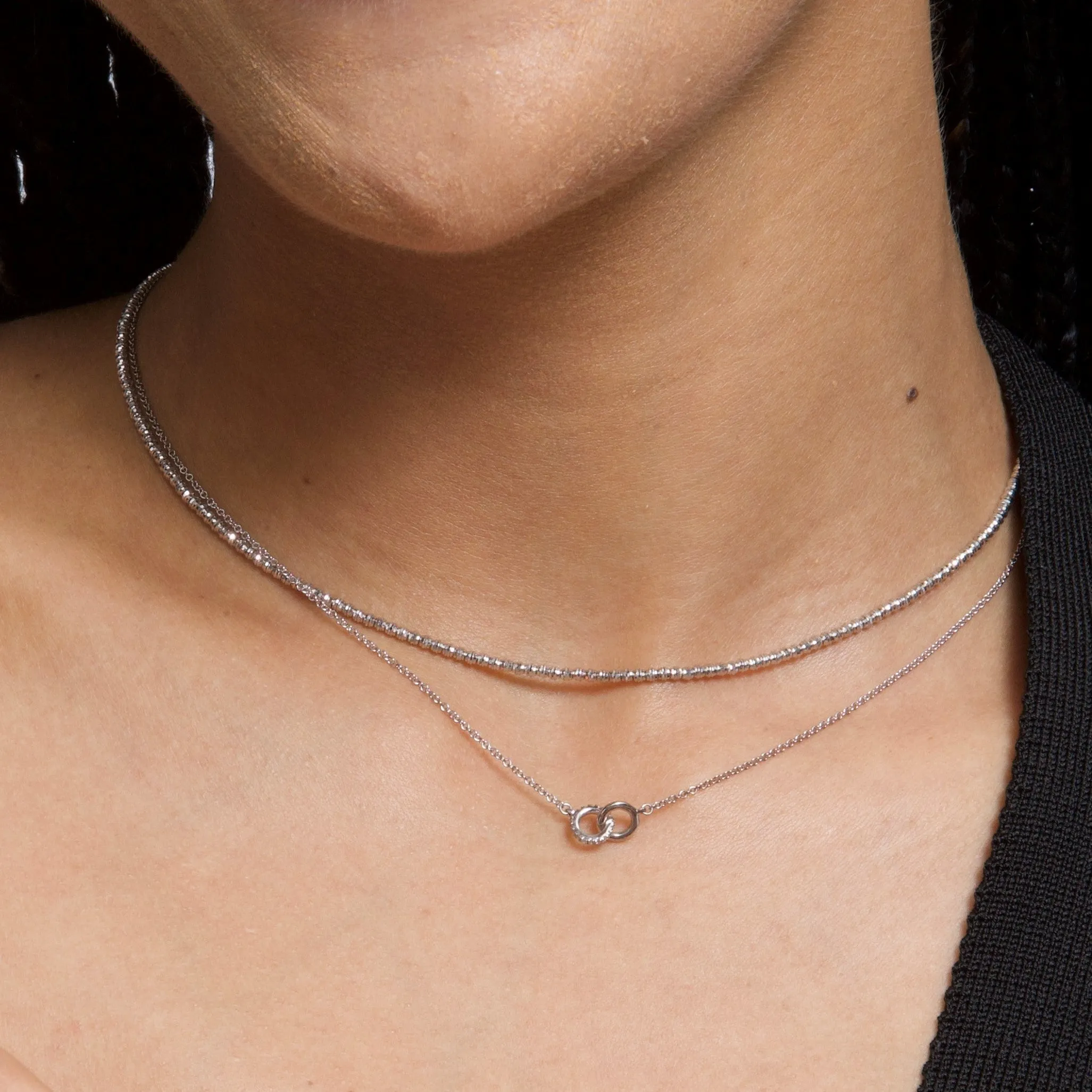Bead Chain Necklace in Sterling Silver sold by Adina Reyter product image thumbnail 2