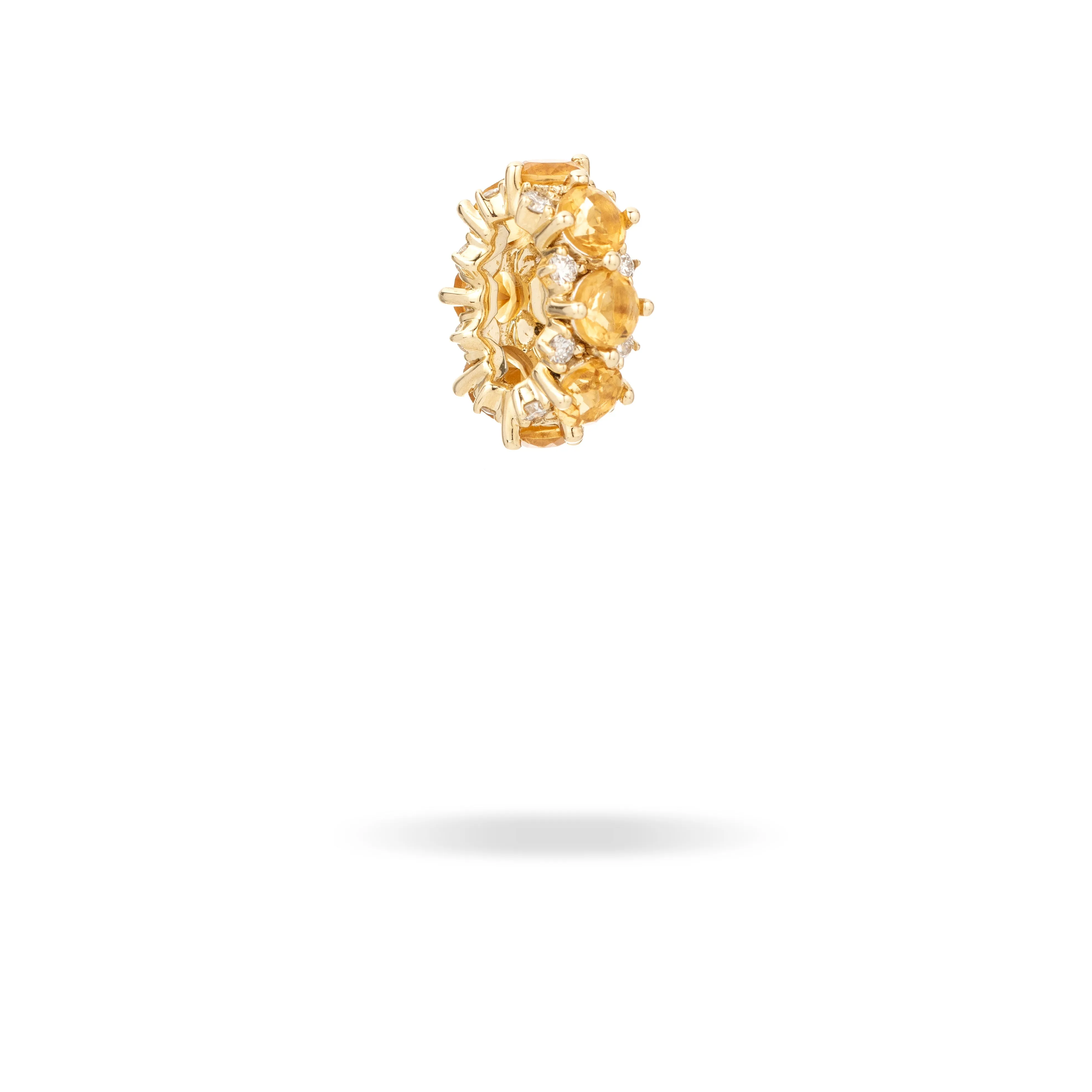 Citrine + Diamond Rounds Big Bead sold by Adina Reyter product image thumbnail 3