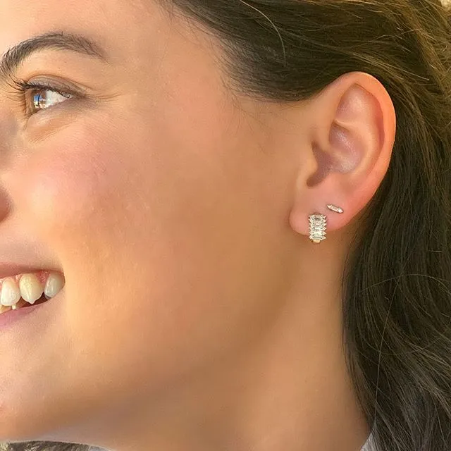 Stack Baguette J Hoops sold by Adina Reyter product image thumbnail 2