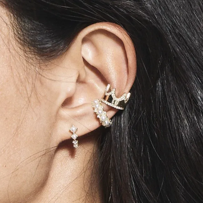 Pavé Crown Ear Cuff sold by Adina Reyter product image thumbnail 2