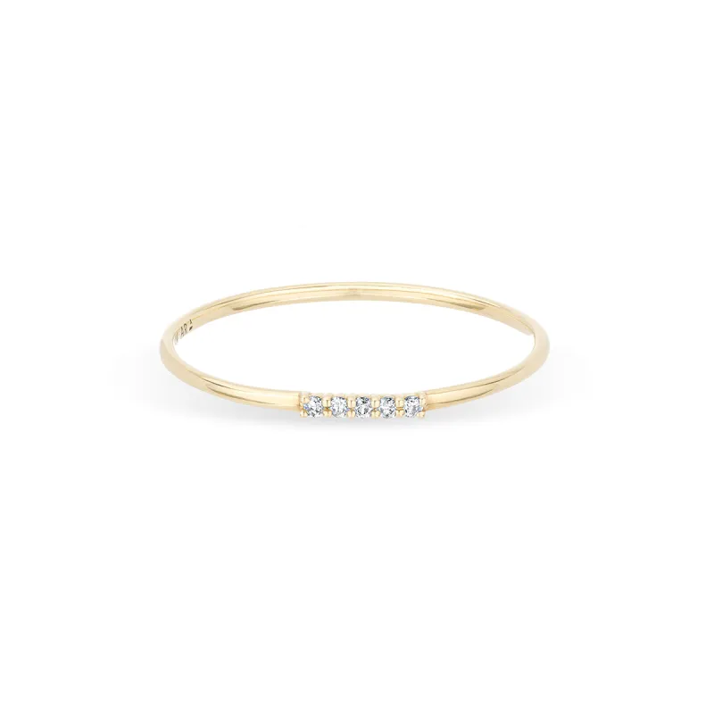 Diamond Dash Stacking Ring sold by Adina Reyter