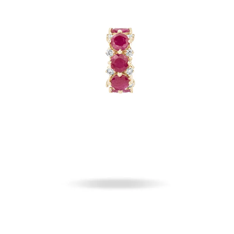 Ruby + Diamond Rounds Big Bead sold by Adina Reyter