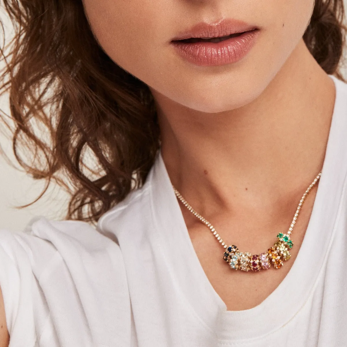 Ruby + Diamond Rounds Big Bead sold by Adina Reyter product image thumbnail 2