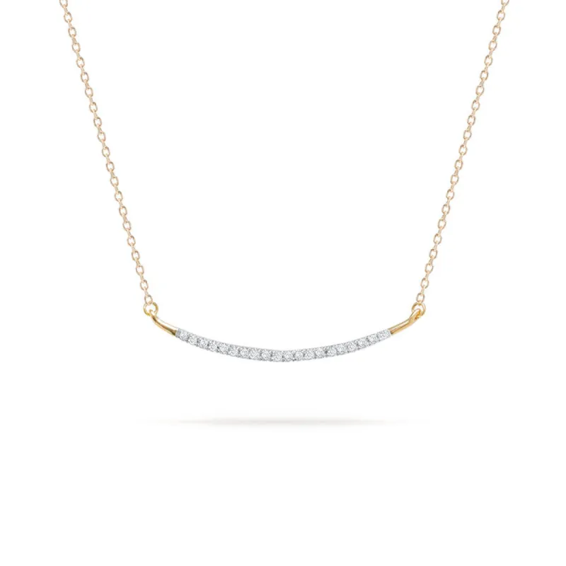 Large Pavé Curve Necklace sold by Adina Reyter