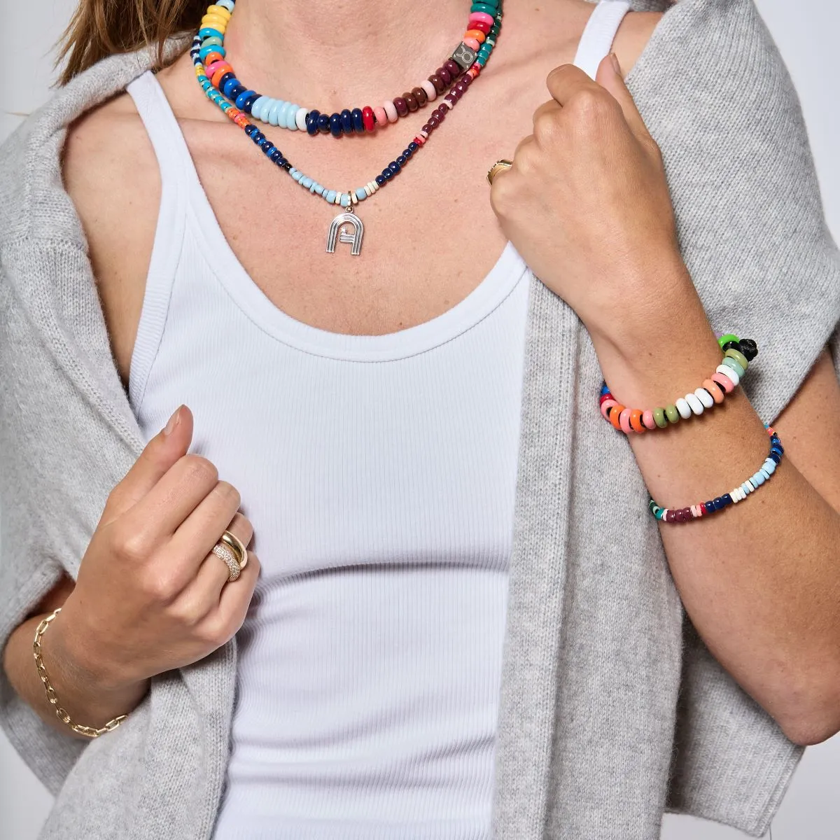 Bead Party Enamel Hang Tight Bracelet sold by Adina Reyter product image thumbnail 2