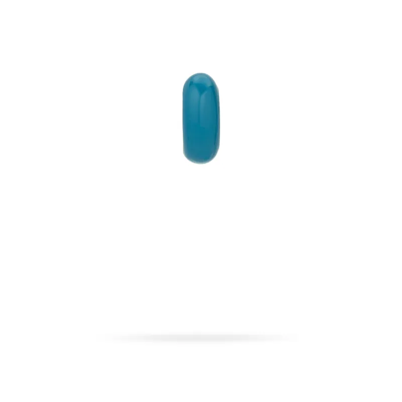 Ocean Blue Enamel Big Bead sold by Adina Reyter