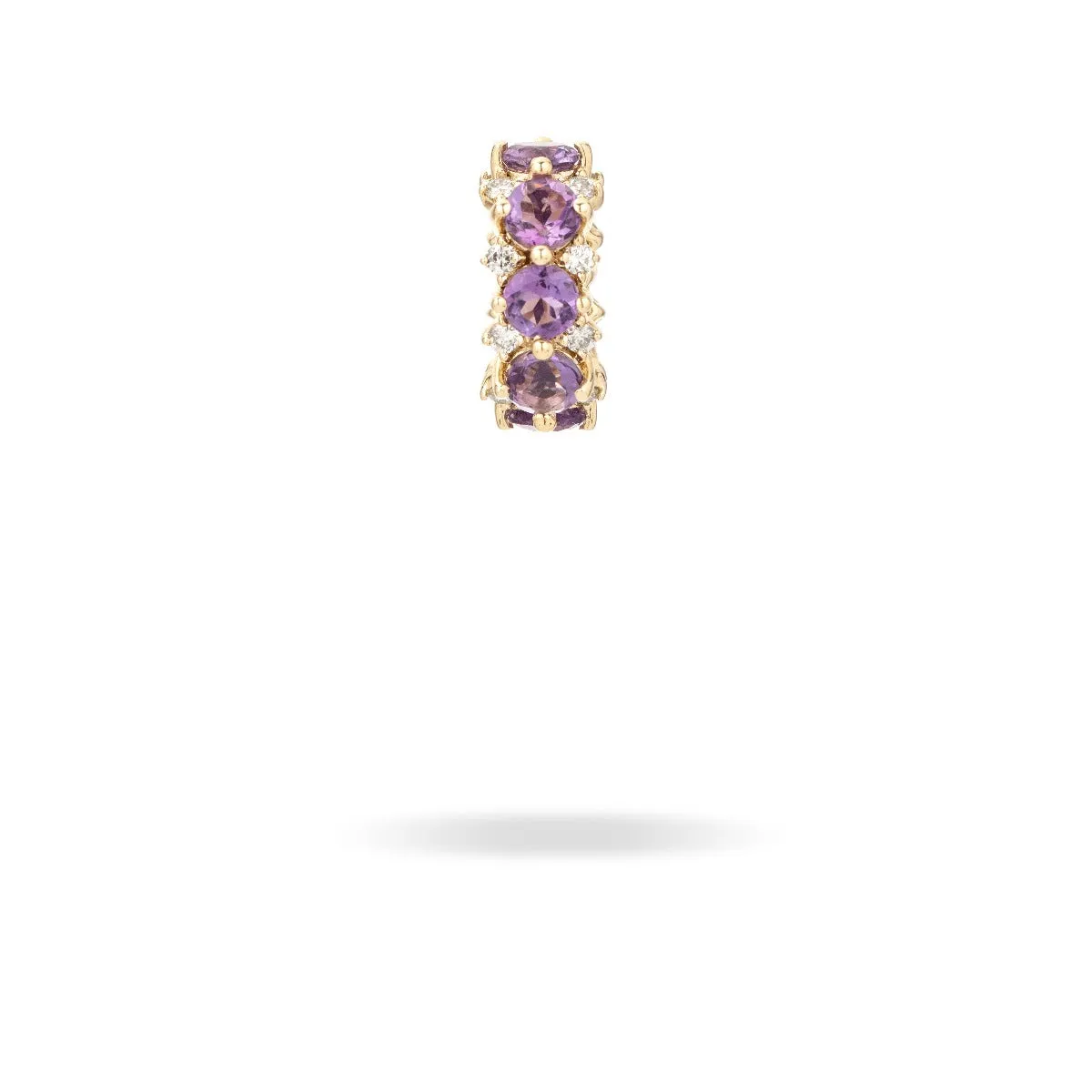 Amethyst + Diamond Rounds Big Bead sold by Adina Reyter