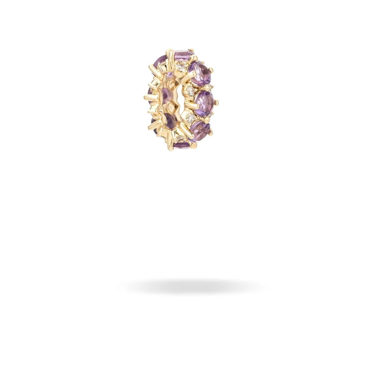 Amethyst + Diamond Rounds Big Bead sold by Adina Reyter product image thumbnail 3