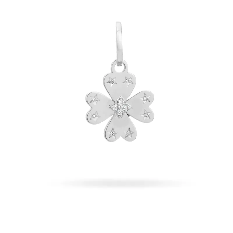 Diamond Clover Hinged Charm sold by Adina Reyter